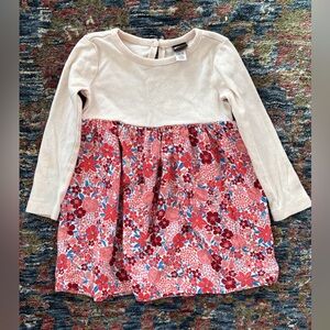 Floral Long Sleeve Kids Dress